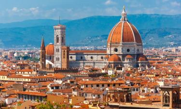 cityscape of the Duomo in Florence. Landscape of Florence.